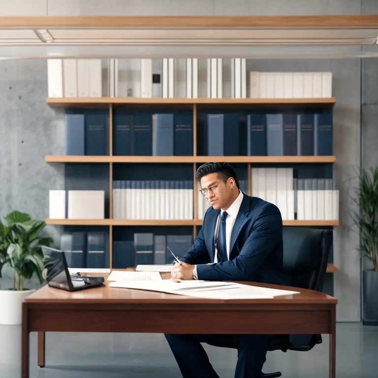 Person im Gespräch mit Rechtsberater